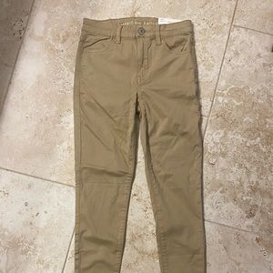 Size 0 Khaki Skinny High-Rise Jegging